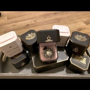 Juicy Couture Vintage Pave & Pearl Ring